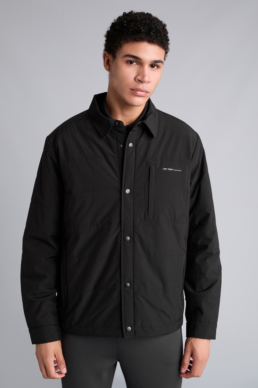 Erkek Siyah Slim Fit Citcitli Mont