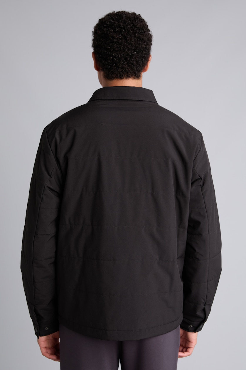 Erkek Siyah Slim Fit Citcitli Mont