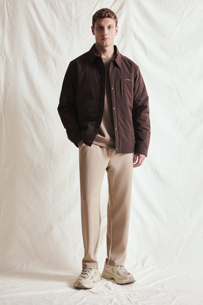 Men Brown Slim Fit Waterproof Jacket
