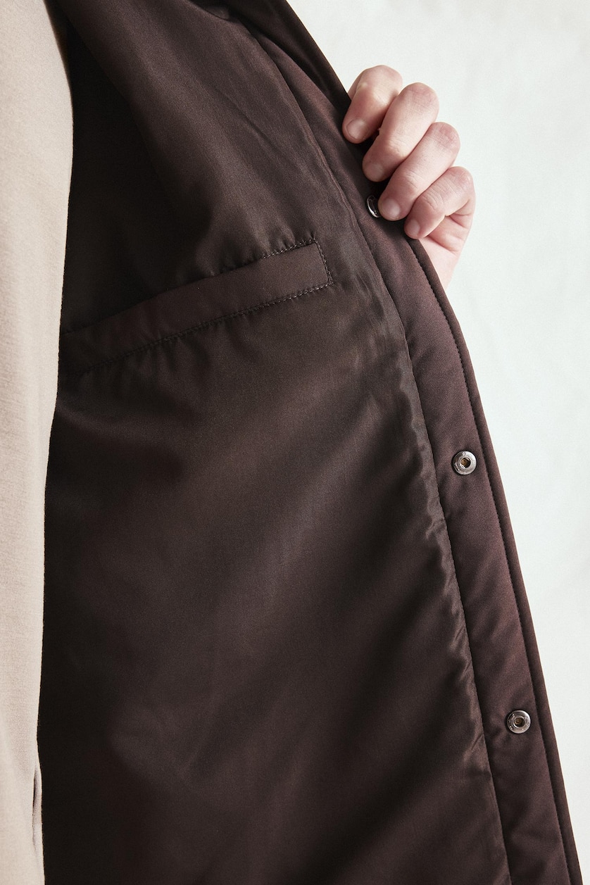 Men Brown Slim Fit Waterproof Jacket