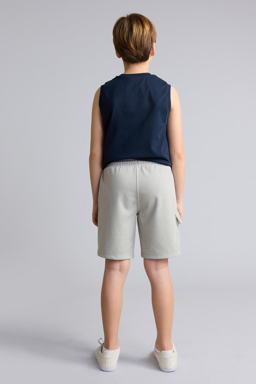 Young Boys - Teen Boys Light Grey Boy Regular Fit Sports Shorts