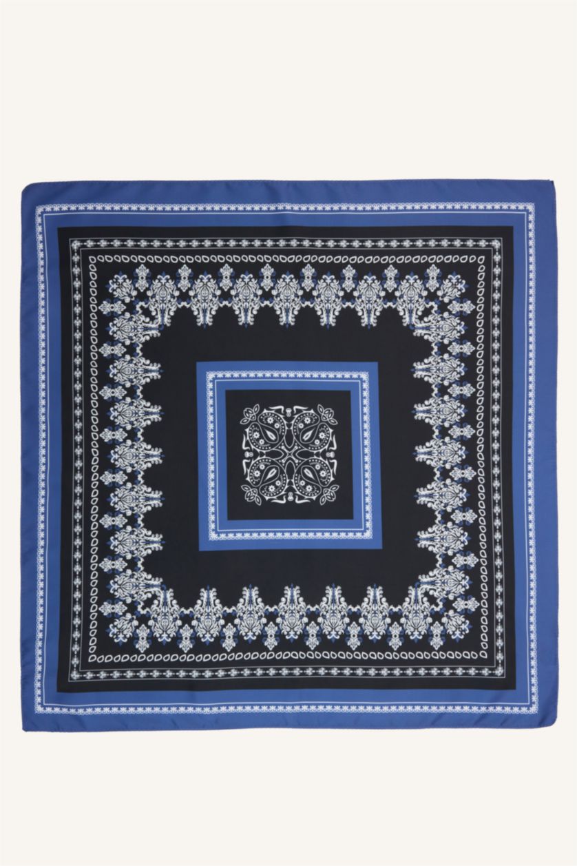 Man NAVY Man Printed Shawl