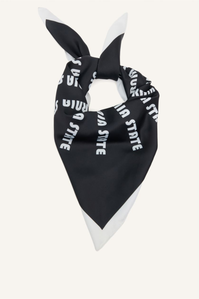 Man Black Man Printed Shawl