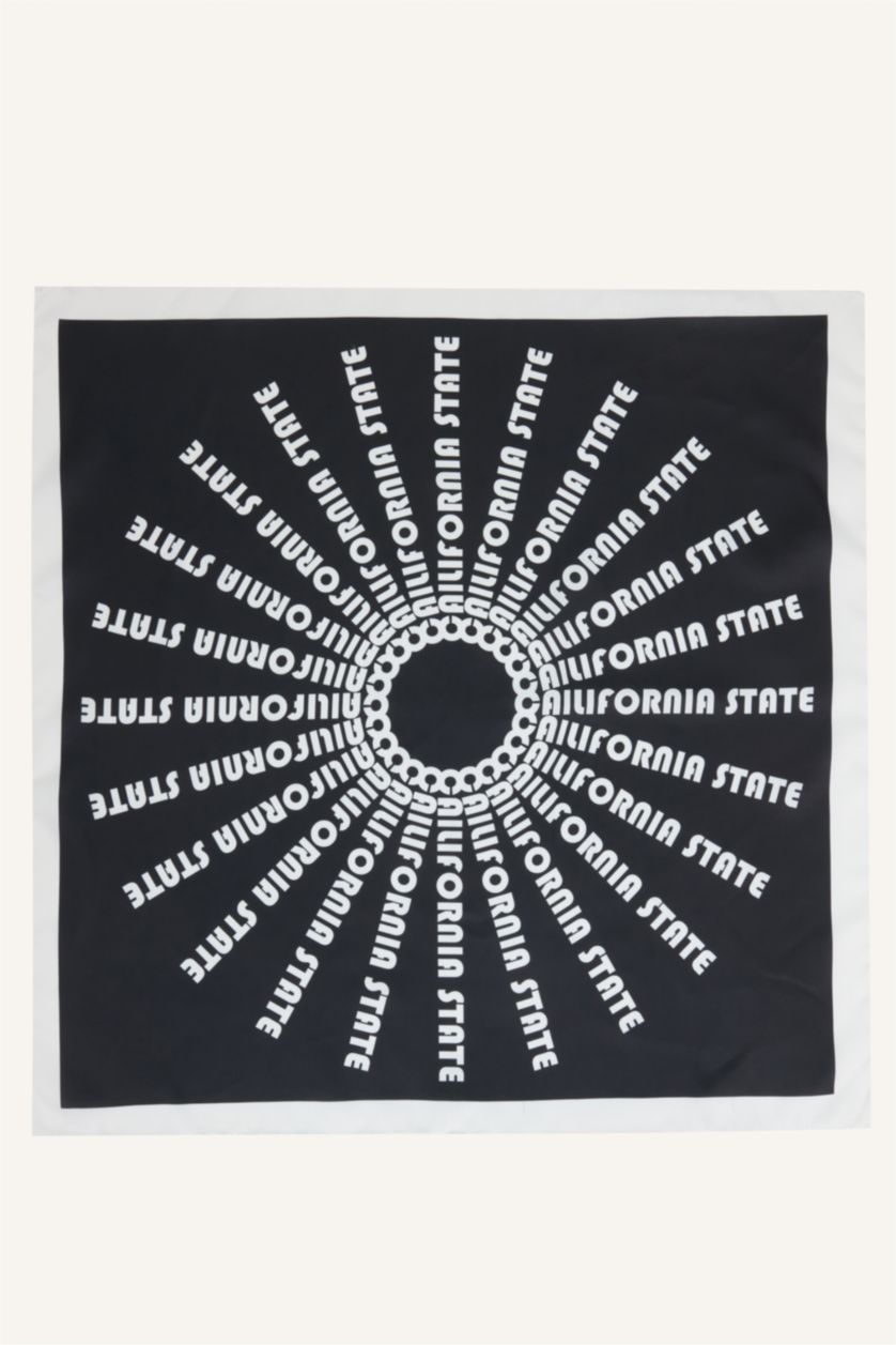 Man Black Man Printed Shawl