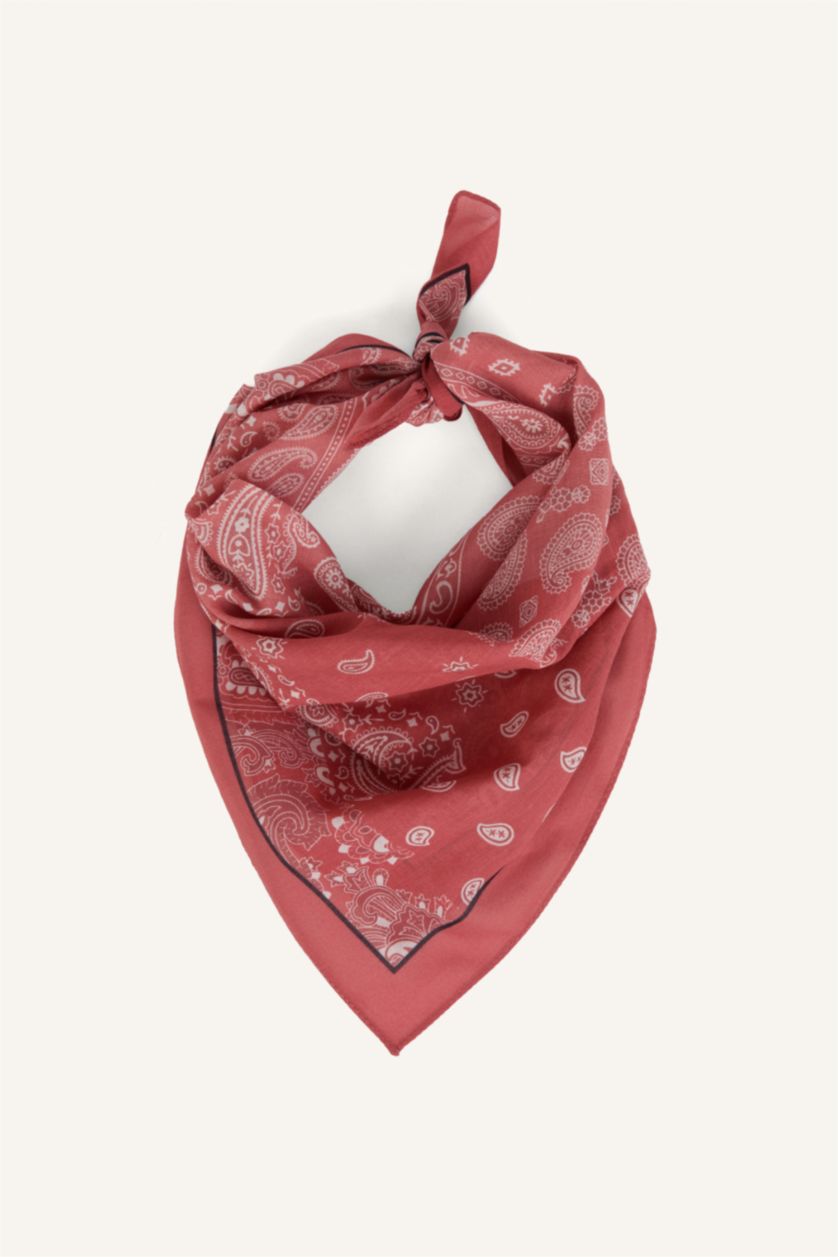 Man Dark Rose Man Printed Shawl