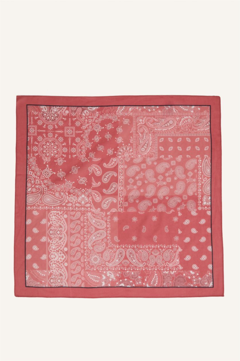 Man Dark Rose Man Printed Shawl