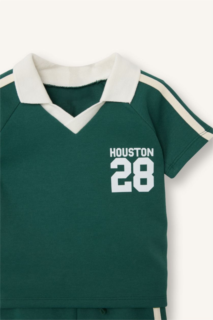 Baby Boy Green Baby Boy Slogan Print 2 Piece Set