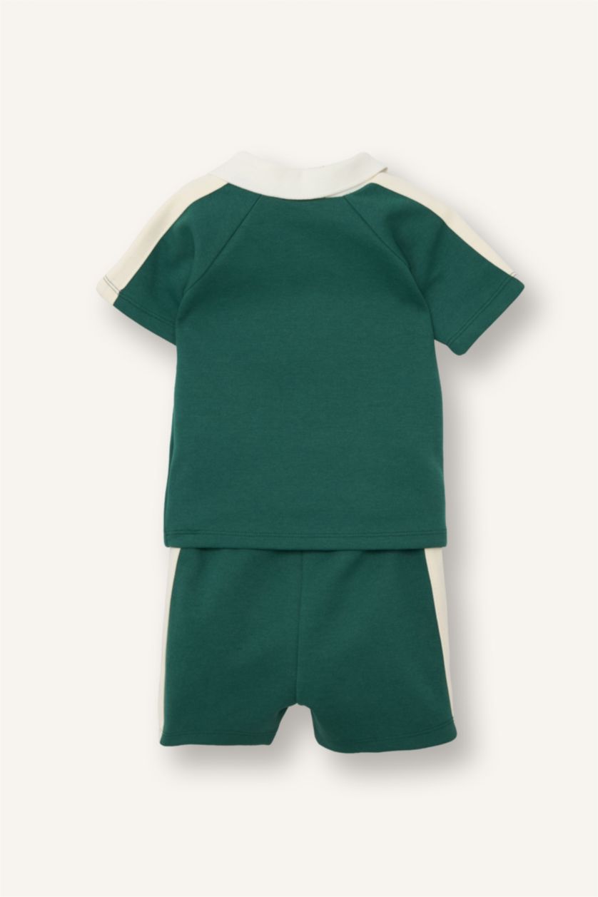 Baby Boy Green Baby Boy Slogan Print 2 Piece Set