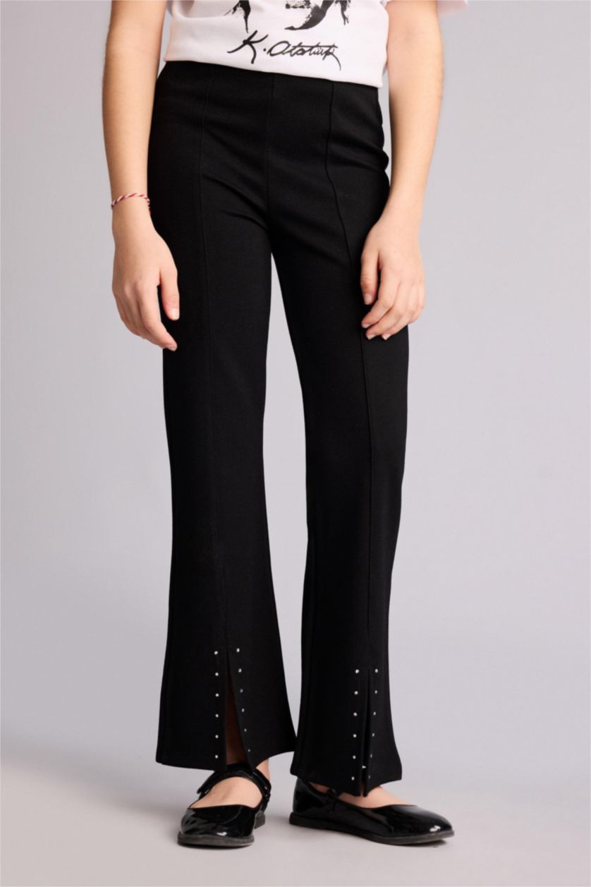 بنات أسود ستريج بناتي برجل واسع