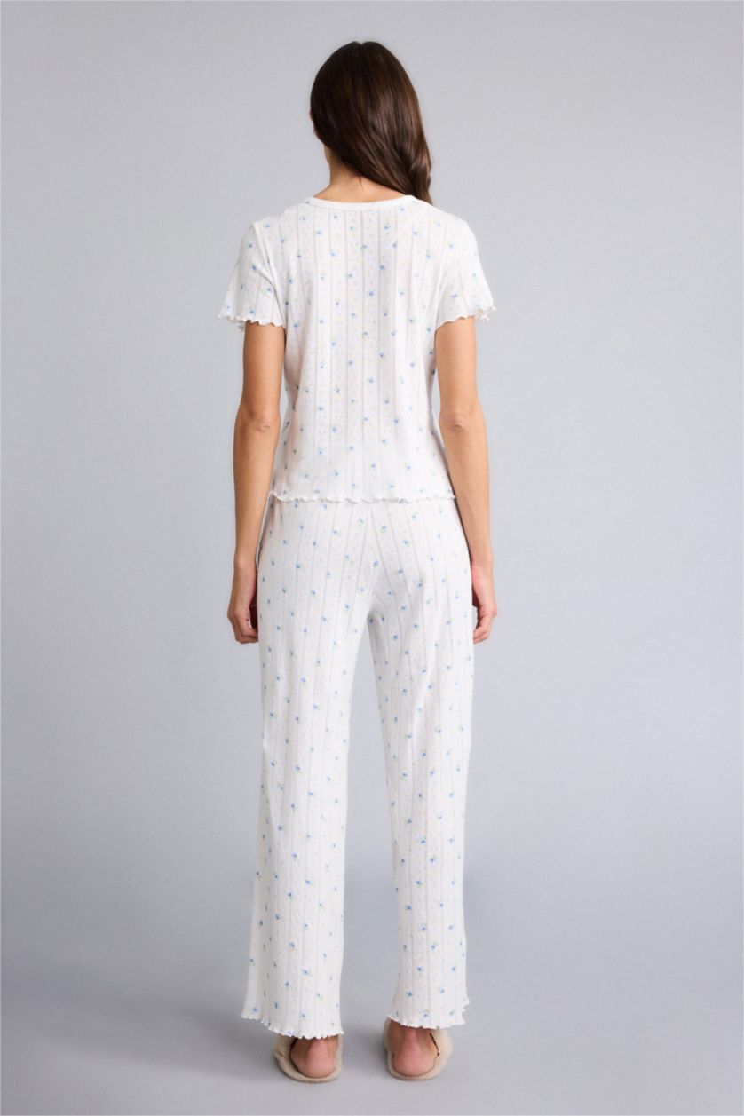 Kadın Ekru Regular Fıt Uzun Kollu 2'li Takım