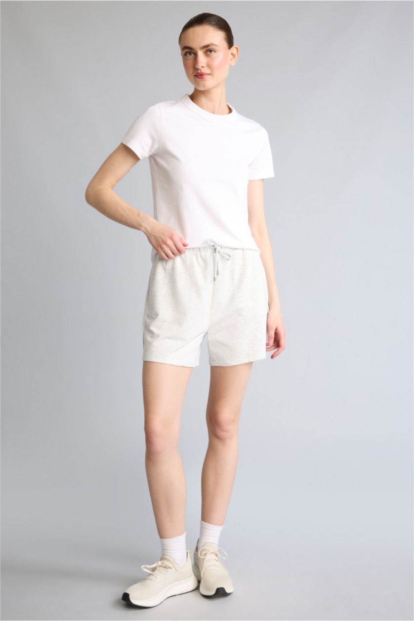 WOMAN Grey Melange Standard Fit modal