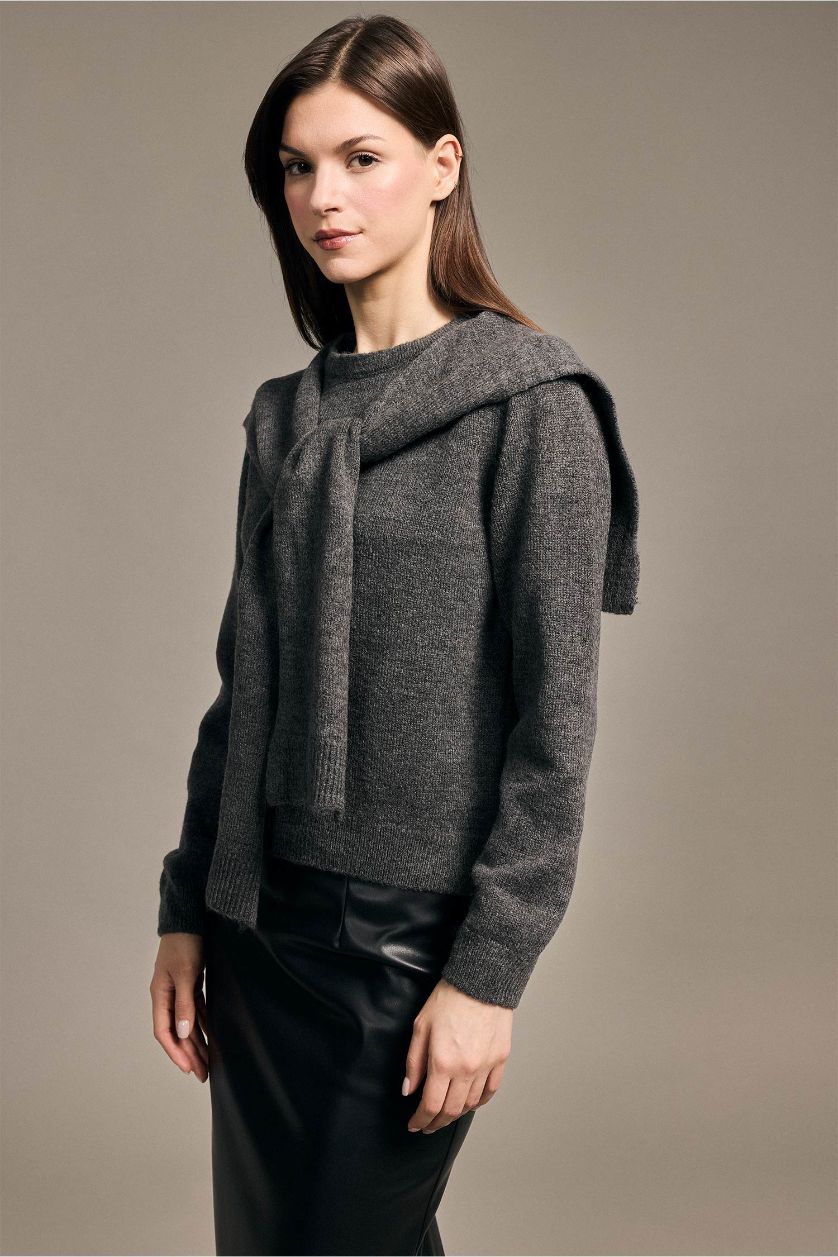Woman Anthracite Pullover