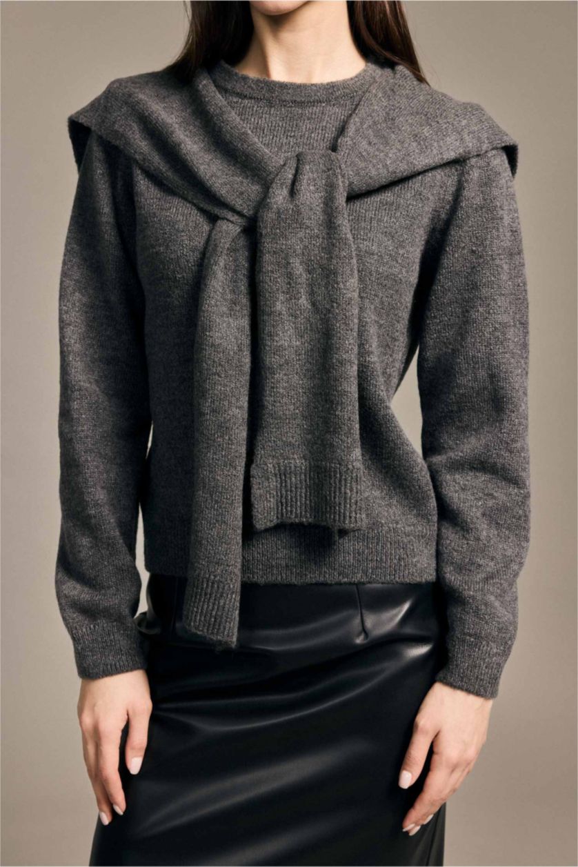 Woman Anthracite Pullover