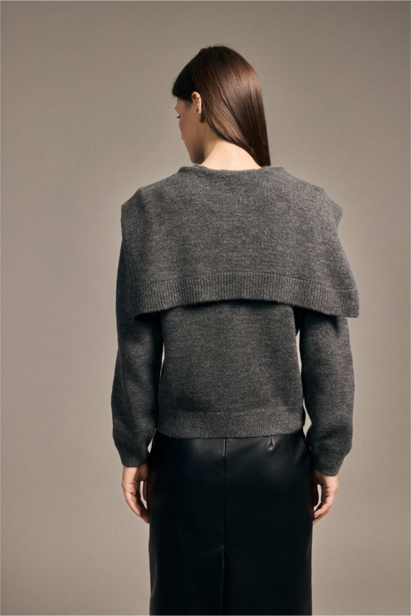 Woman Anthracite Pullover