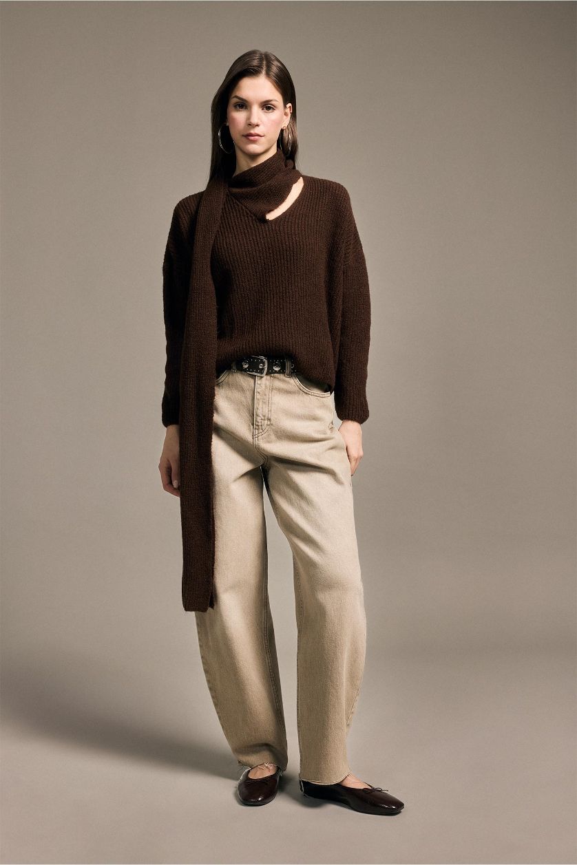 Woman Khaki Pullover