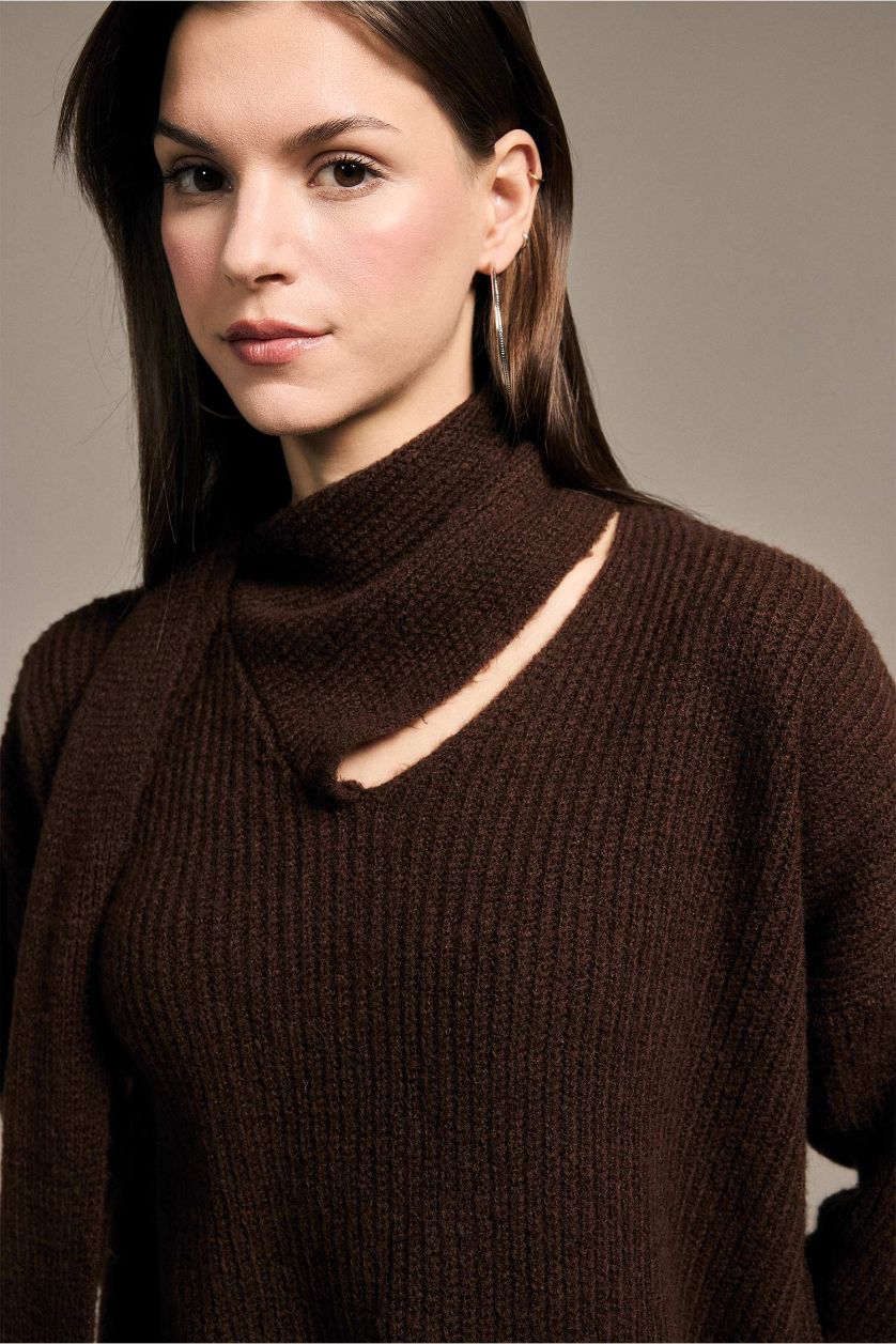 Woman Khaki Pullover