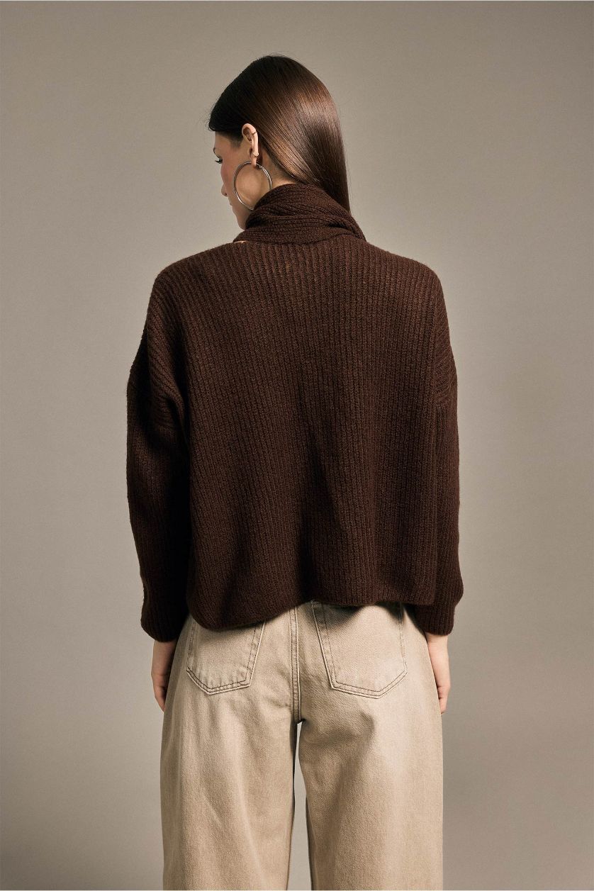 Woman Khaki Pullover