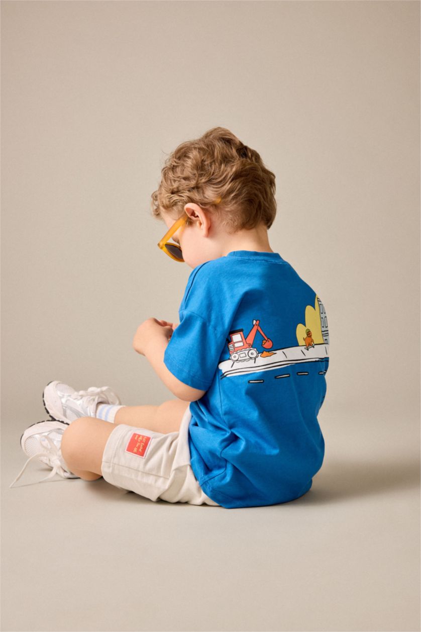 Baby Boys Blue Baby Boy 2 piece Regular Fit T-Shirt Shorts Set