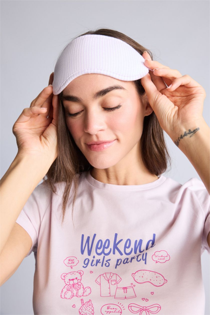 Kadın Pembe Regular Fıt Kısa Kollu 2'li Takım