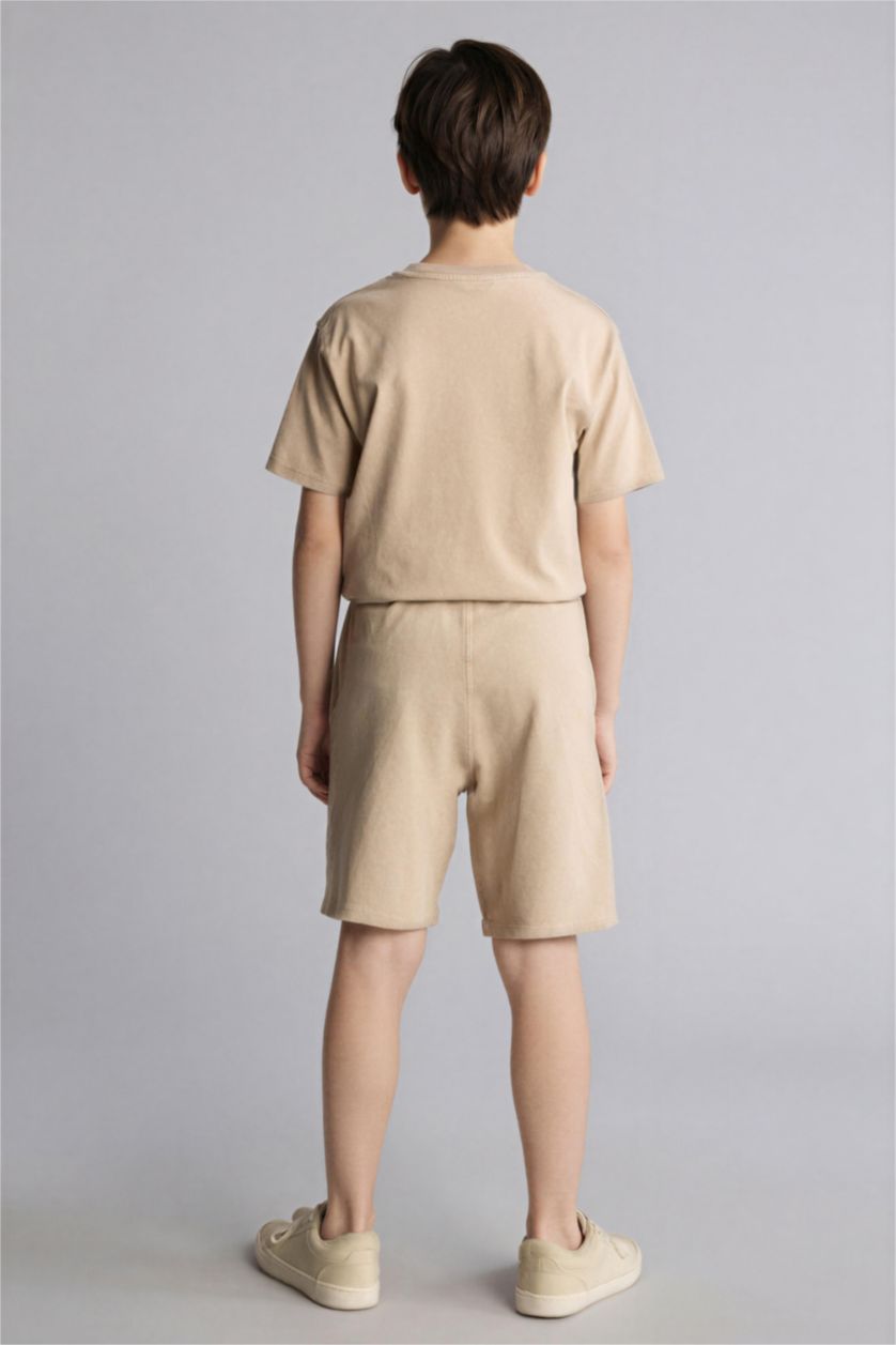 Erkek Çocuk - Genç Erkek Taş Oversıze Şort