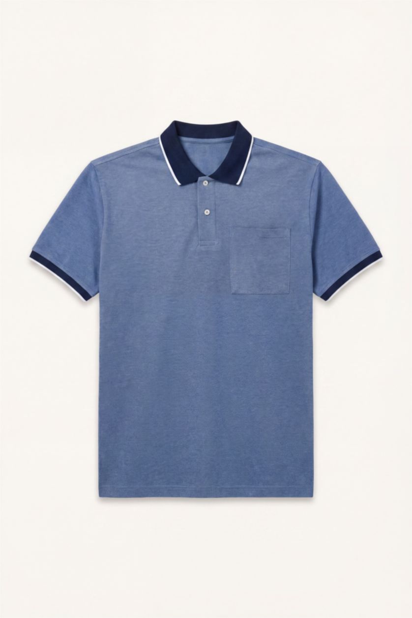MAN Indigo Regular Fit Short Sleeve Polo T-Shirt