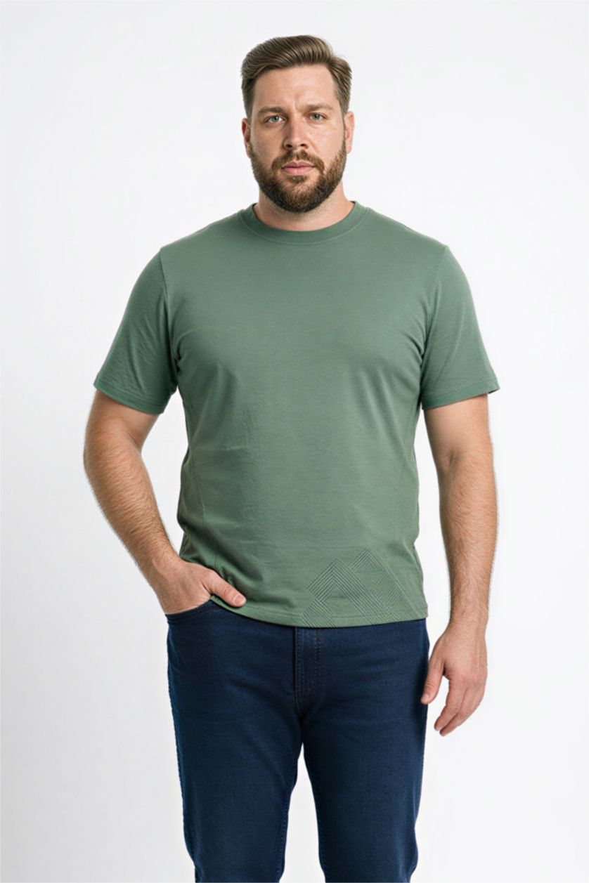 Erkek Mint Regular Fıt Kısa Kollu Tişört