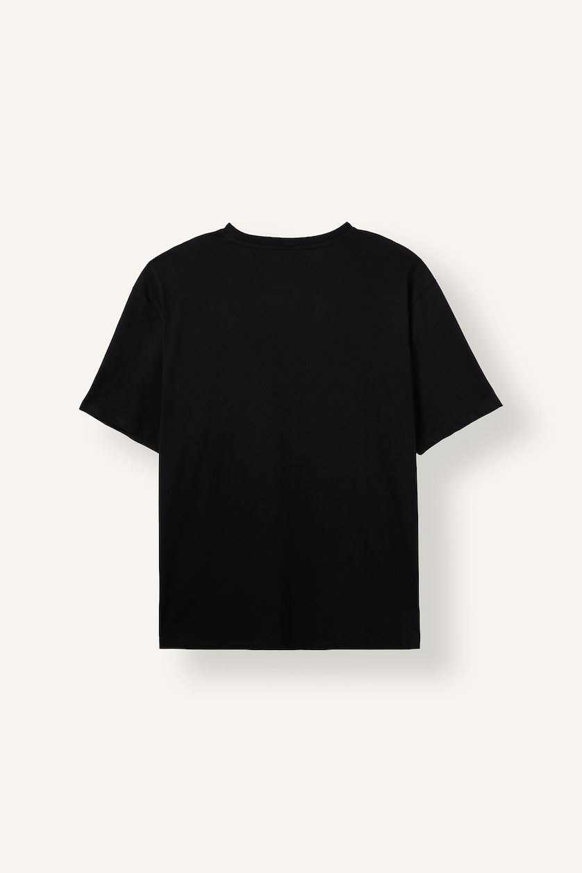 Men Black Regular Fit Short Sleeve T-Shirt