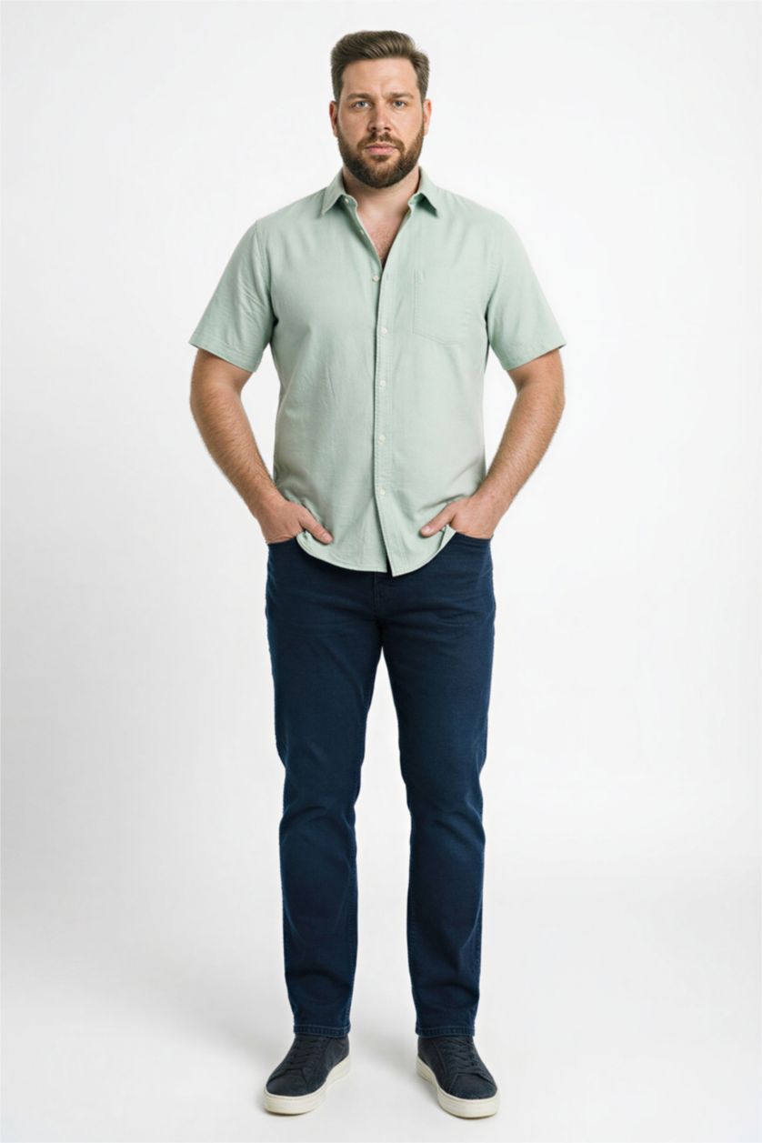 Erkek Mint Regular Fıt Pamuklu