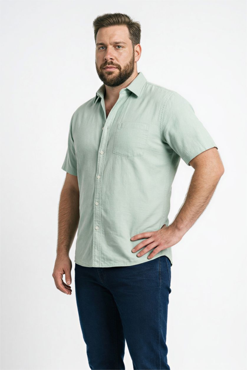 Erkek Mint Regular Fıt Pamuklu