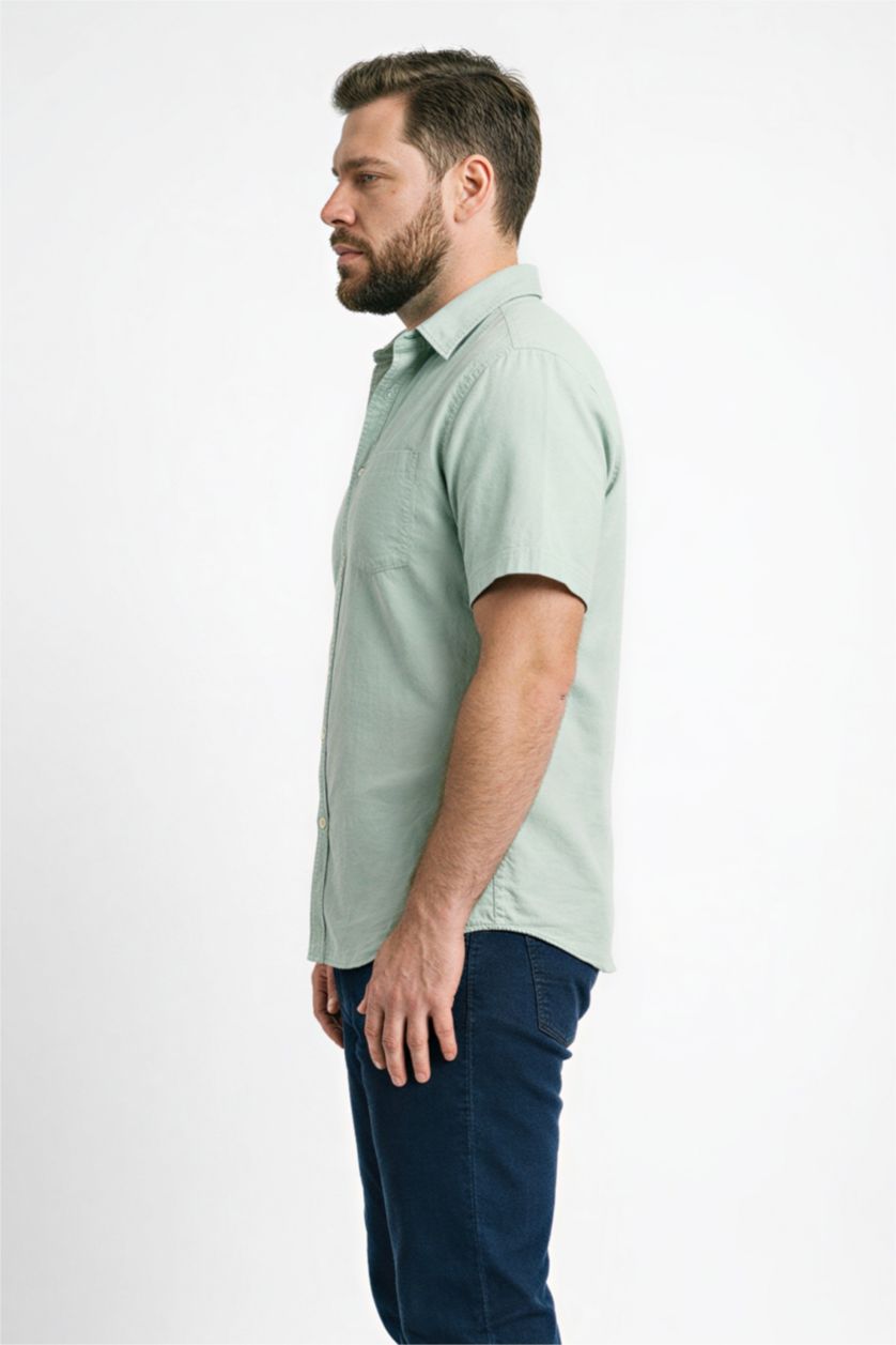 Erkek Mint Regular Fıt Pamuklu