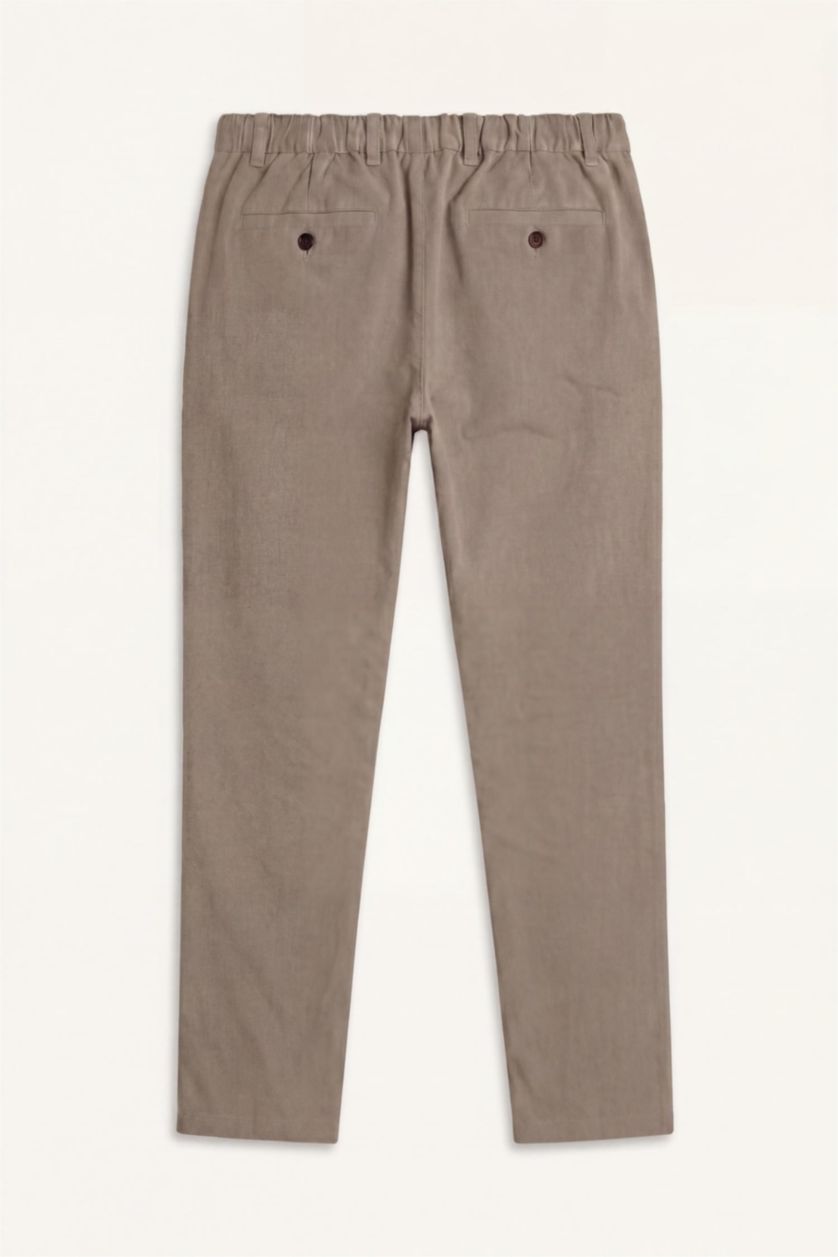 Men Beige Regular Fit Trousers