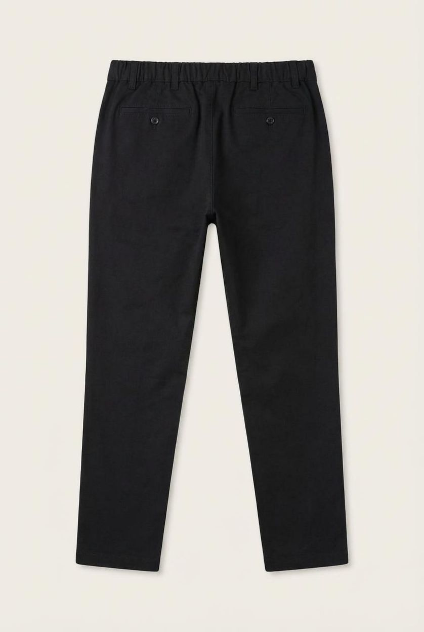 MAN Black Regular Fit Trousers