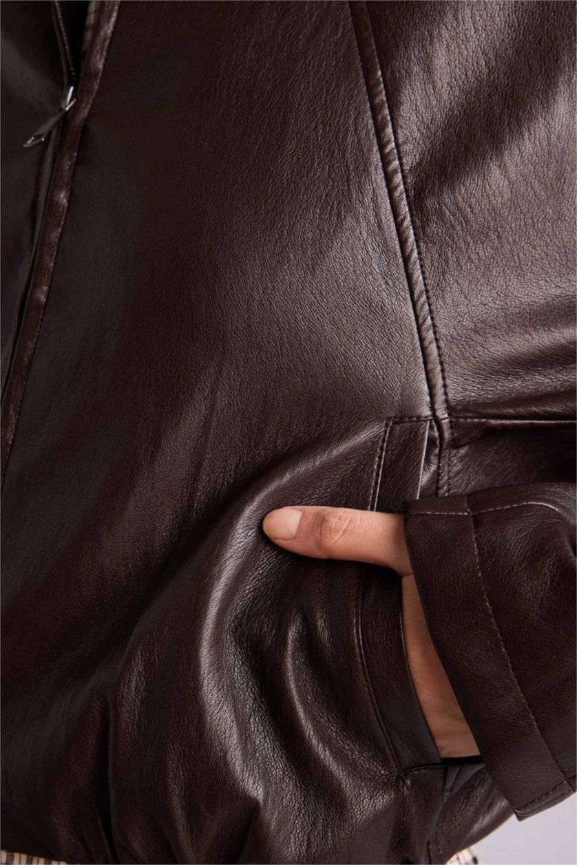 نساء بني جاكيت مقاوم للماء بالون فيت بياخة بولو