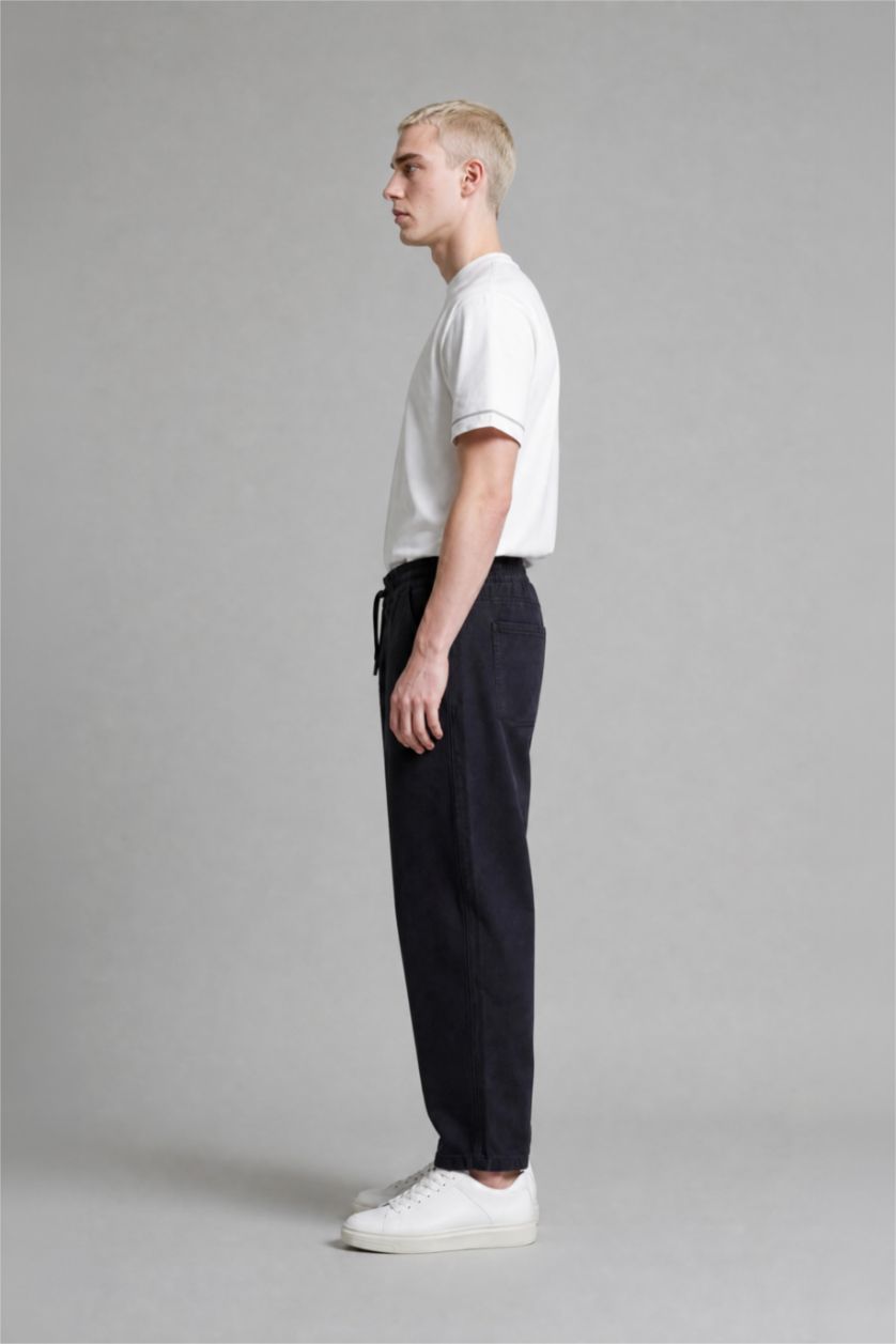 رجال أسود Wide Leg Jeans