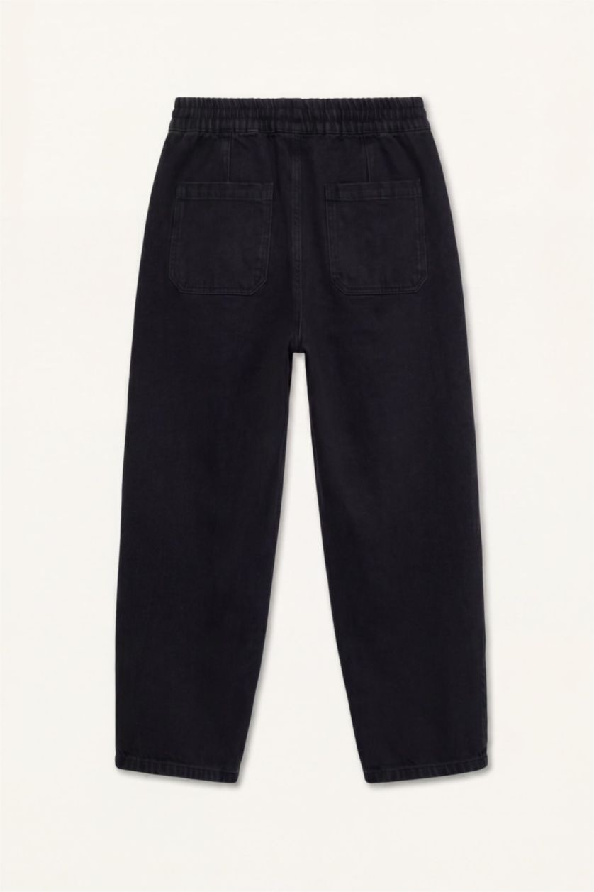 رجال أسود Wide Leg Jeans