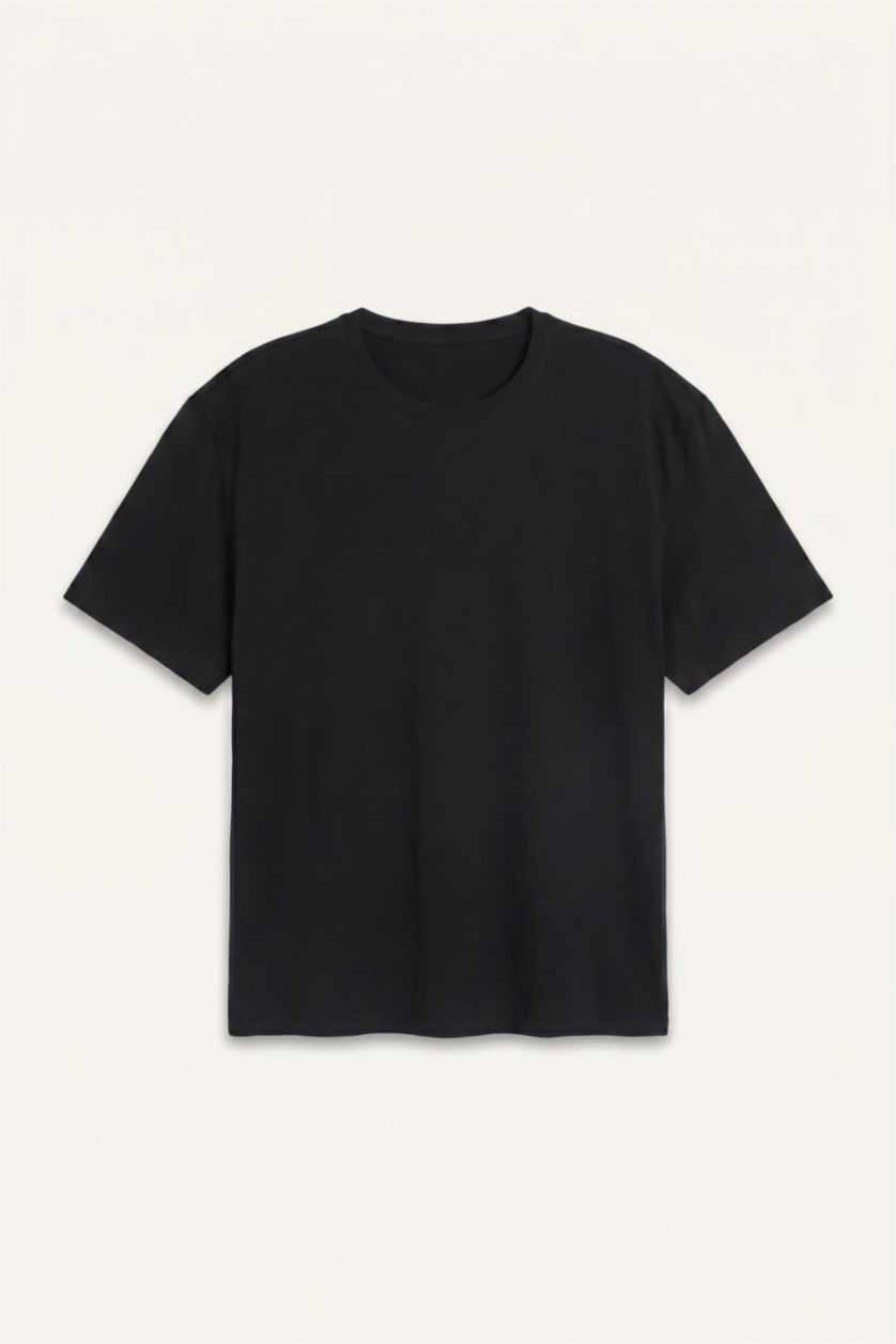 MAN Black Regular Fit Short Sleeve T-Shirt