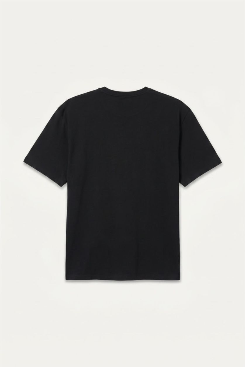 MAN Black Regular Fit Short Sleeve T-Shirt