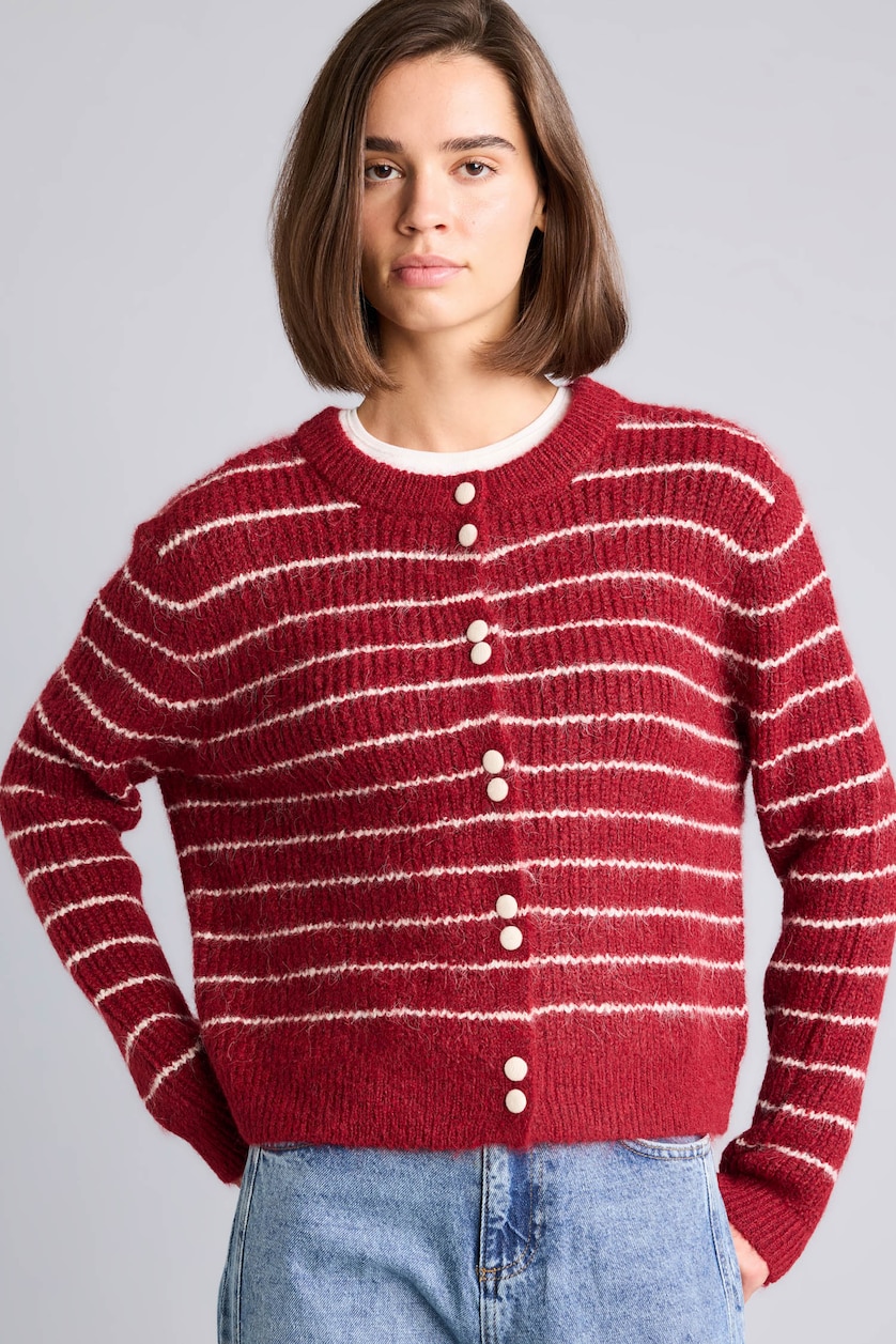 Әйелдерге қызыл Regular Fit кардиган