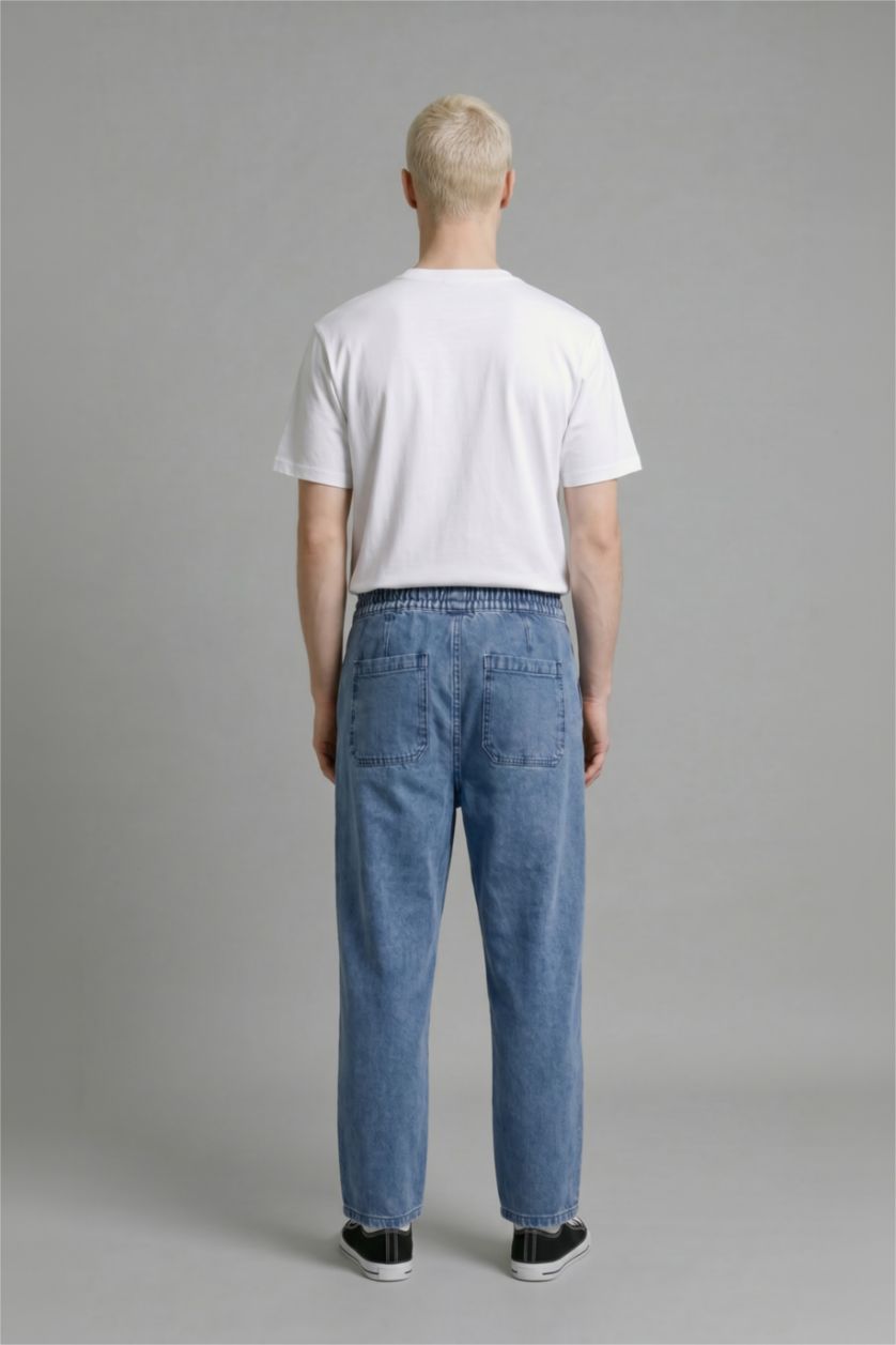 رجال أزرق Wide Leg Jeans