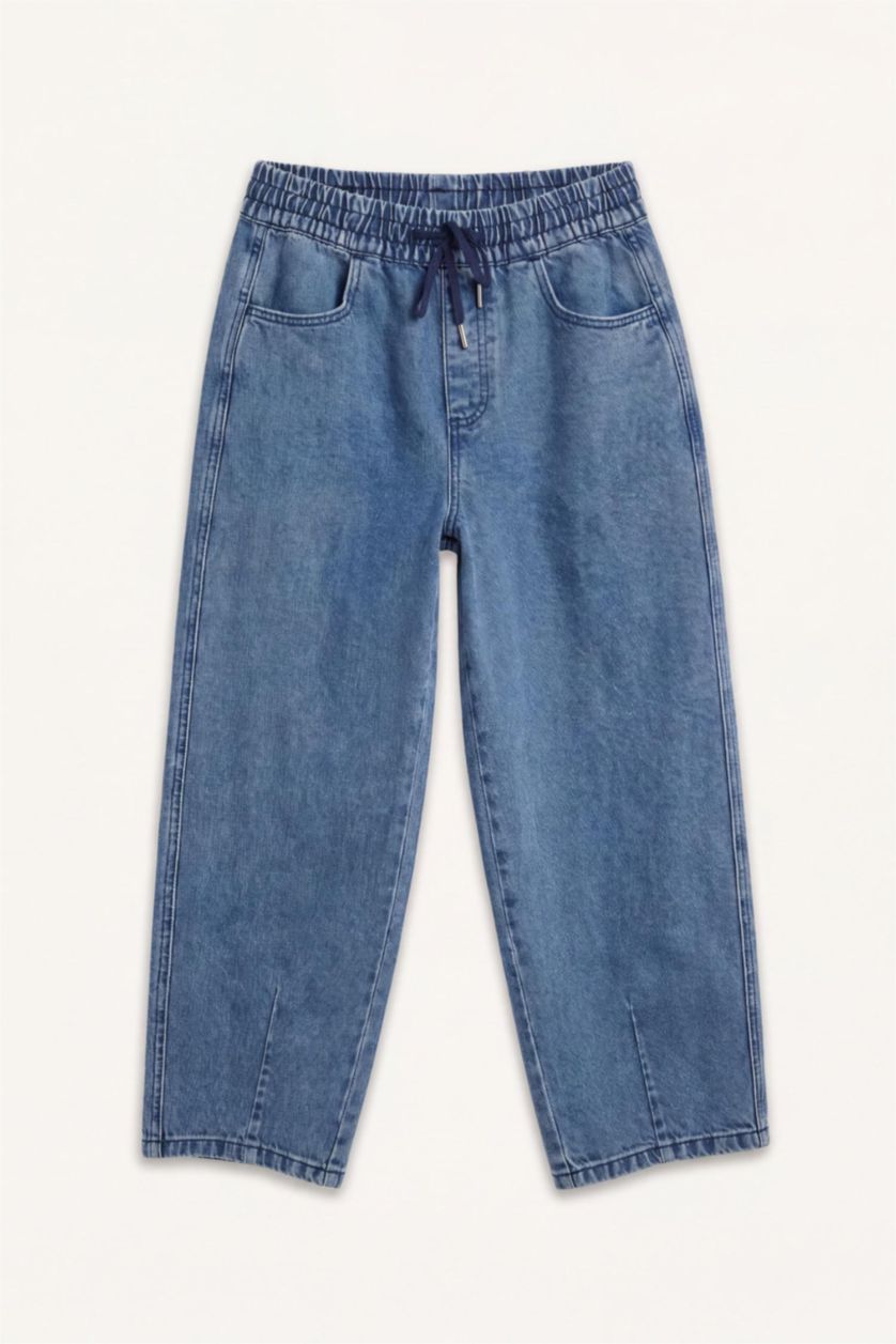 رجال أزرق Wide Leg Jeans