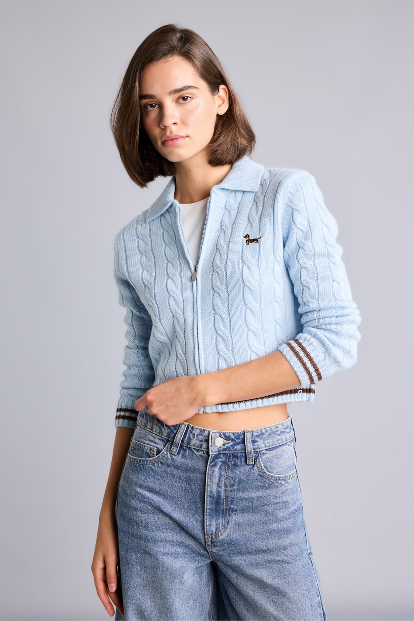 Женщины Голубрй Кардиган Regular Fit