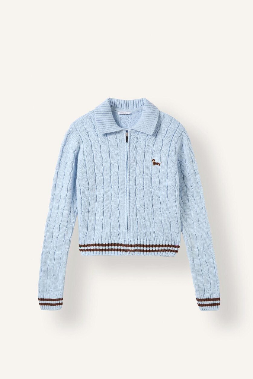 Женщины Голубрй Кардиган Regular Fit