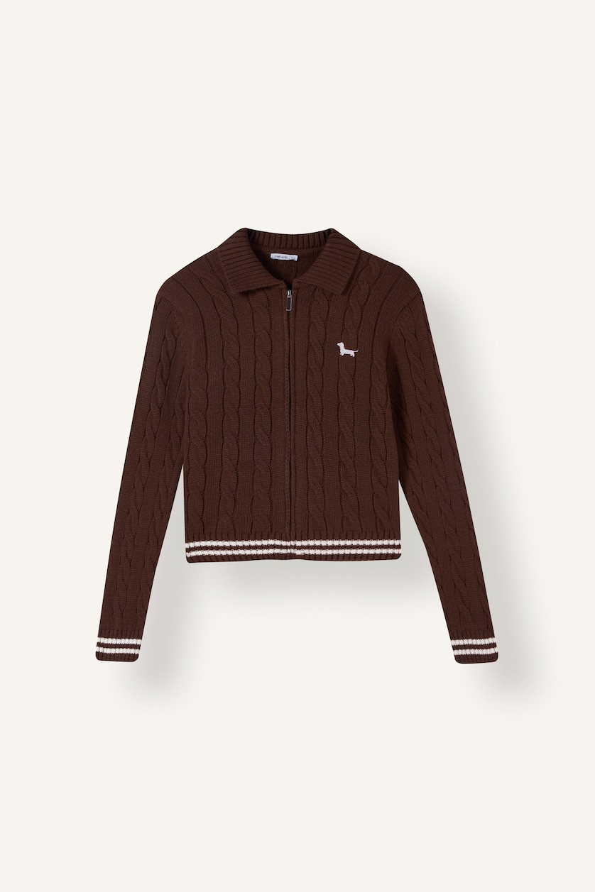 Әйелдерге Қоңыр Regular Fit кардиган