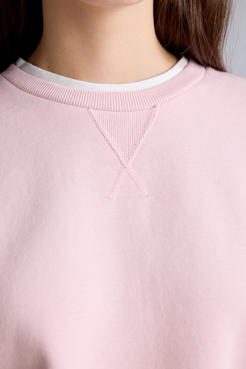 Woman Light Pink Relax Fit Sweatshirt
