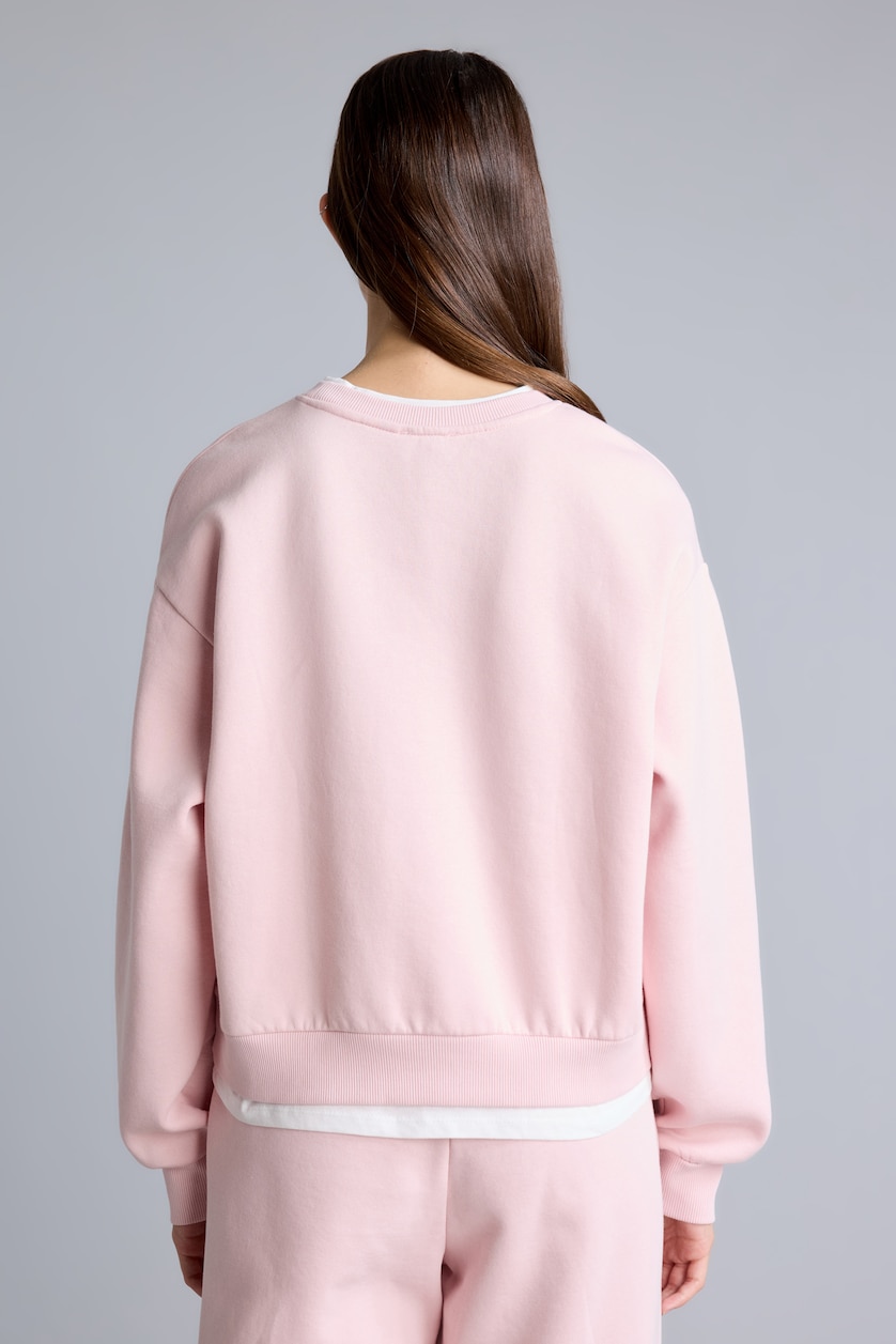 Woman Light Pink Relax Fit Sweatshirt