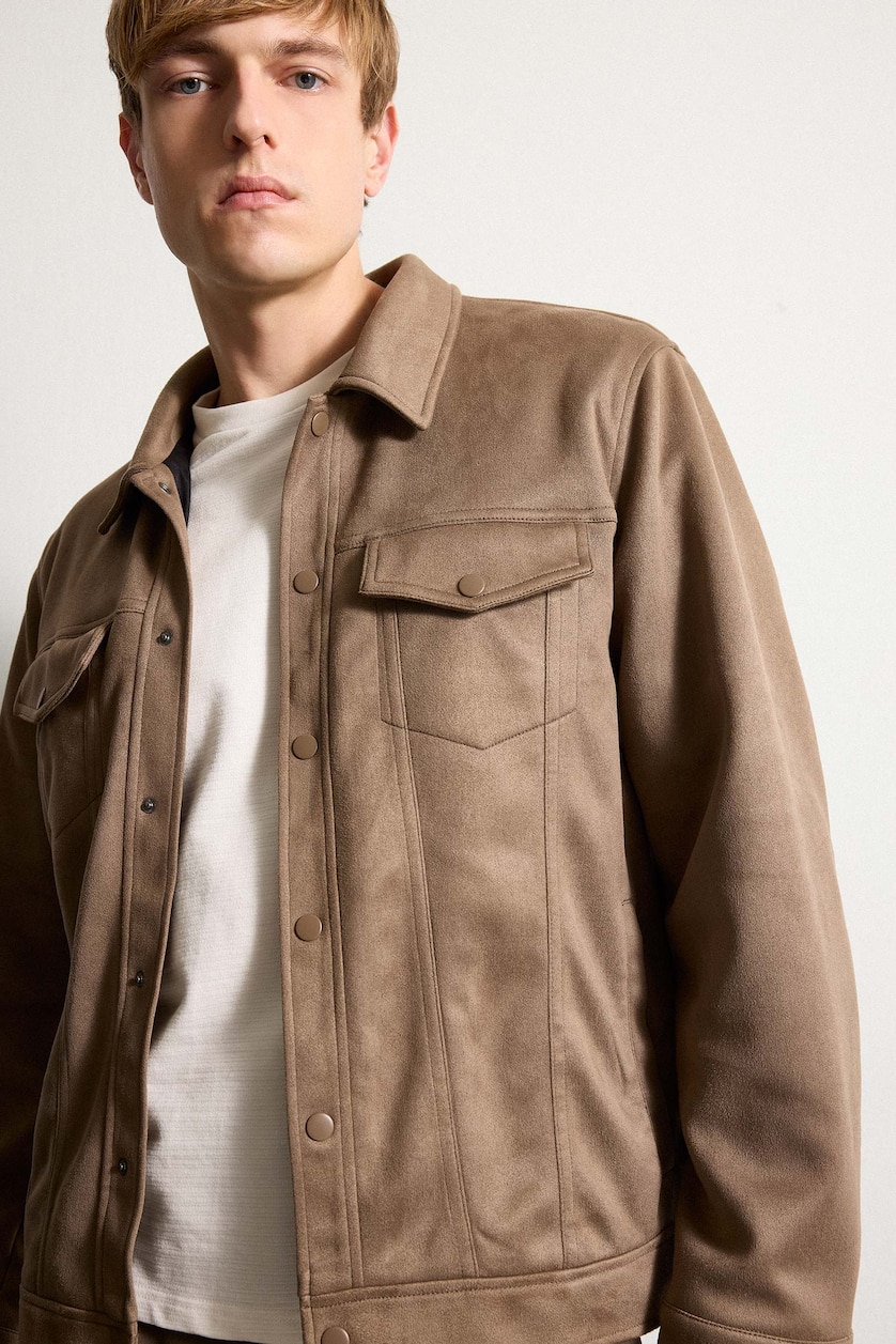 رجال بني Slim Fit Jacket