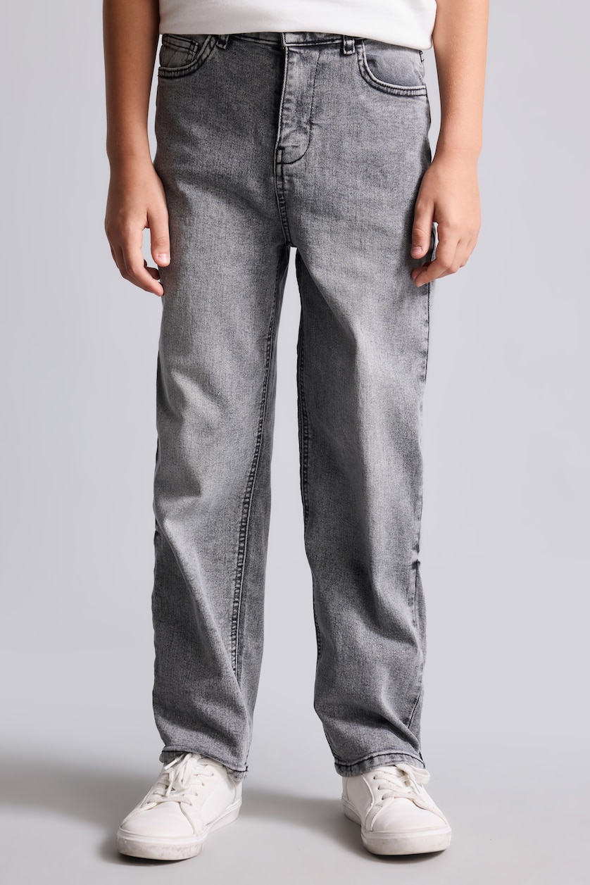 Young Boys - Teen Boys Grey Loose Fit Jeans