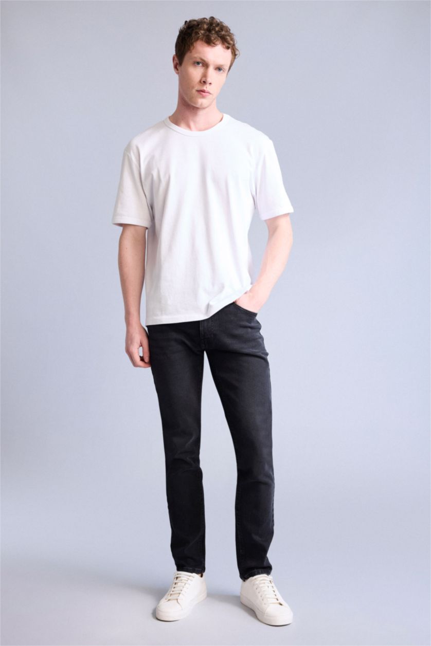 MAN Black Pedro Slim Fit Trousers