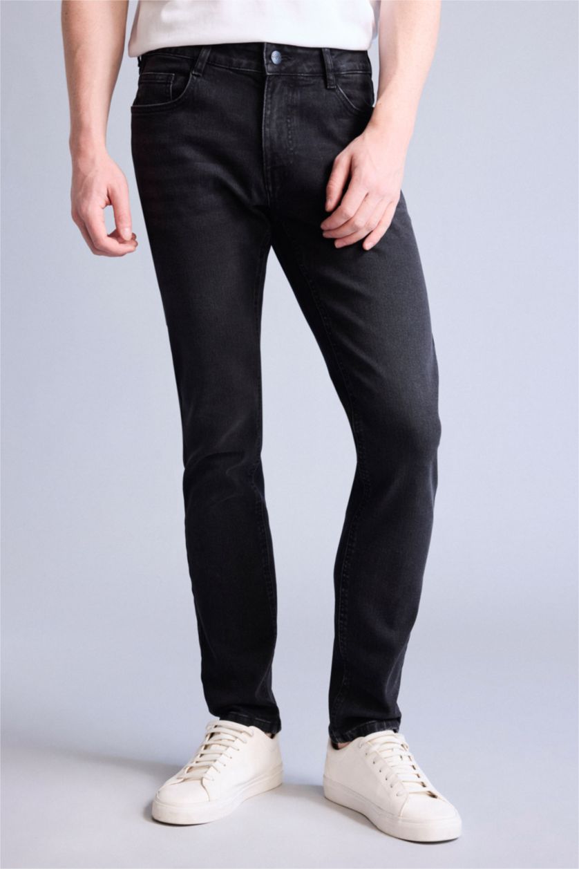 MAN Black Pedro Slim Fit Trousers