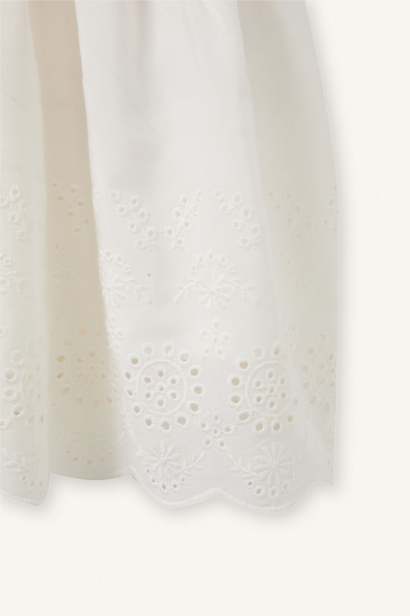 Kız Bebek Kırmızı Çizgili Elbise Kız Bebek